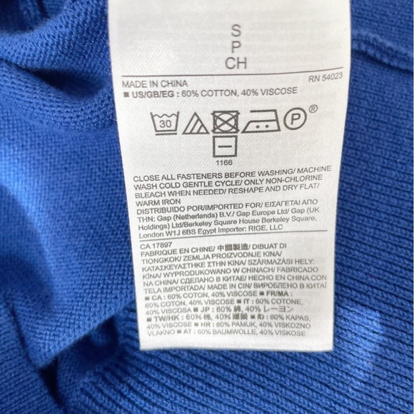 Banana Republic Blue Cotton Blend Button Down Cardigan Size Small - Picture 15 of 15